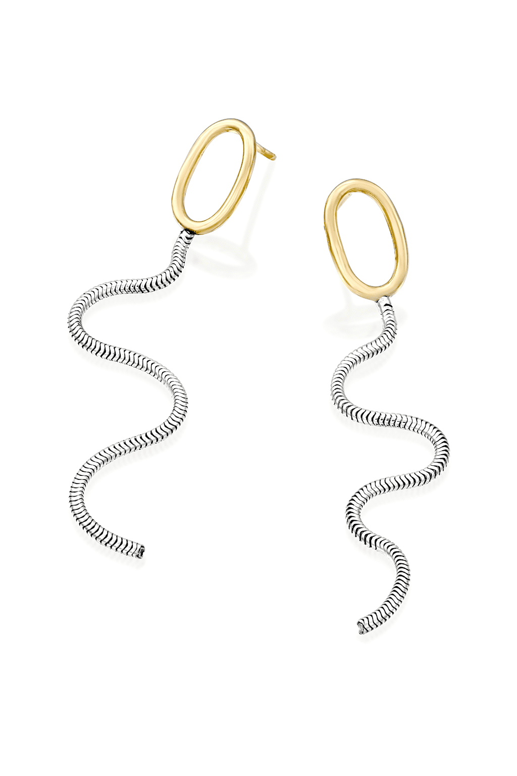 NIGHT EARRINGS – 14K GOLD & 925 SILVER