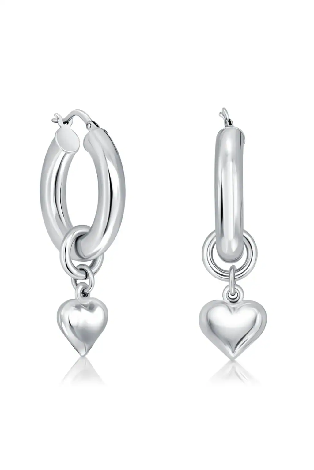 Chunky heart earrings