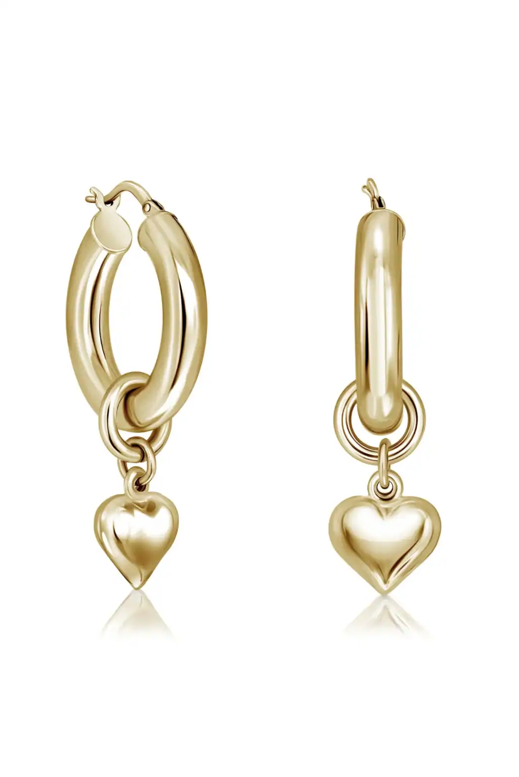 Chunky heart earrings